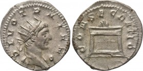 TRAJANUS DECIUS (249-251). Restitution issue for DIVUS TRAJAN (Died 117). Antoninianus. 

Obv: DIVO TRAIANO. 
Radiate bust right, with slight drape...