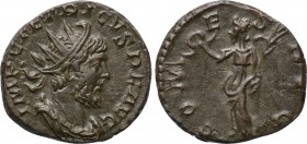 TETRICUS I (271-274). Antoninianus. Colonia Agrippinensis. 

Obv: IMP C TETRICVS P F AVG. 
Radiate, draped and cuirassed bust right.
Rev: COMES AV...