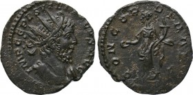 TETRICUS I (271-274). Antoninianus. Colonia Agrippinensis. 

Obv: IMP C C P ESV TETRICVS AVG. 
Radiate, draped and cuirassed bust right.
Rev: CONC...