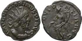 VICTORINUS (269-271). Antoninianus. Colonia Agrippinensis. 

Obv: IMP C VICTORINVS P F AVG. 
Radiate, draped and cuirassed bust right.
Rev: PROVID...