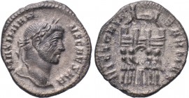 GALERIUS (Caesar, 293-305). Argenteus. Ticinum. 

Obv: MAXIMIANVS CAESAR. 
Laureate head right.
Rev: VICTORIA SARMAT. 
The tetrarchs sacrificing ...