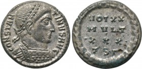 CONSTANTINE I THE GREAT (307/10-337). Follis. Thessalonica. 

Obv: CONSTANTINVS AVG. 
Laureate and cuirassed bust right.
Rev: VOT XX / MVLT / XXX ...