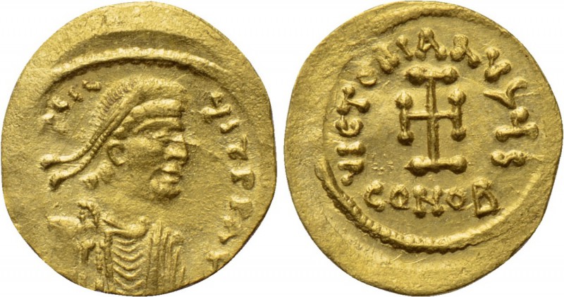 HERACLIUS (610-641). GOLD Tremissis. Constantinople. 

Obv: δ N ҺЄRACILЧS T P ...