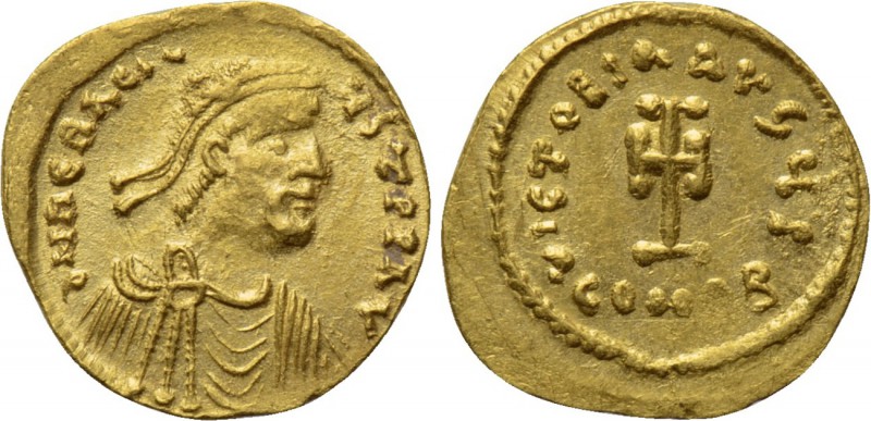 HERACLIUS (610-641). GOLD Tremissis. Constantinople. 

Obv: δ N ҺЄRACILЧS T P ...