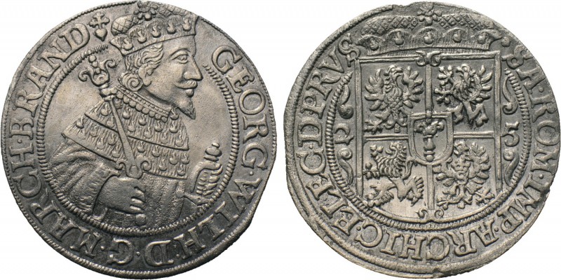 GERMANY. Brandenburg-Preußen. Georg Wilhelm (1619-1640). Ort - 1/4 Taler (1625)....