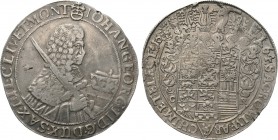 GERMANY. Sachsen. Johann Georg II (1656-1680). Gesamttaler (1664-CR). 

Obv: IOHAN GEORG II D G DUX SAX IUL CLIV ET MONT. 
Draped and ermine-mantle...