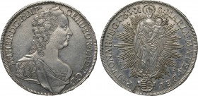 HOLY ROMAN EMPIRE. Maria Theresia (1740-1780). Konventionstaler (1765-KM). Kremnitz. 

Obv: M THER D G IMP GE HU BO R A A D B C T. 
Crowned, draped...