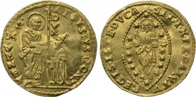 ITALY. Venice. Alvise Contarini (1676-1684). GOLD Zecchino. 

Obv: ALOYSIVS CONT / DVX / S M VENET. 
St. Mark standing right, presenting staff with...