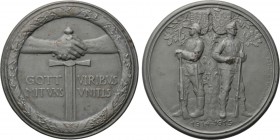 GERMANY. Empire. Medallic Box (1915). By C. M. Schwerdtner. 

Obv: GOTT MIT VNS / VIRIBVS VINITIS. 
Clasped hands over sword downward; all within w...
