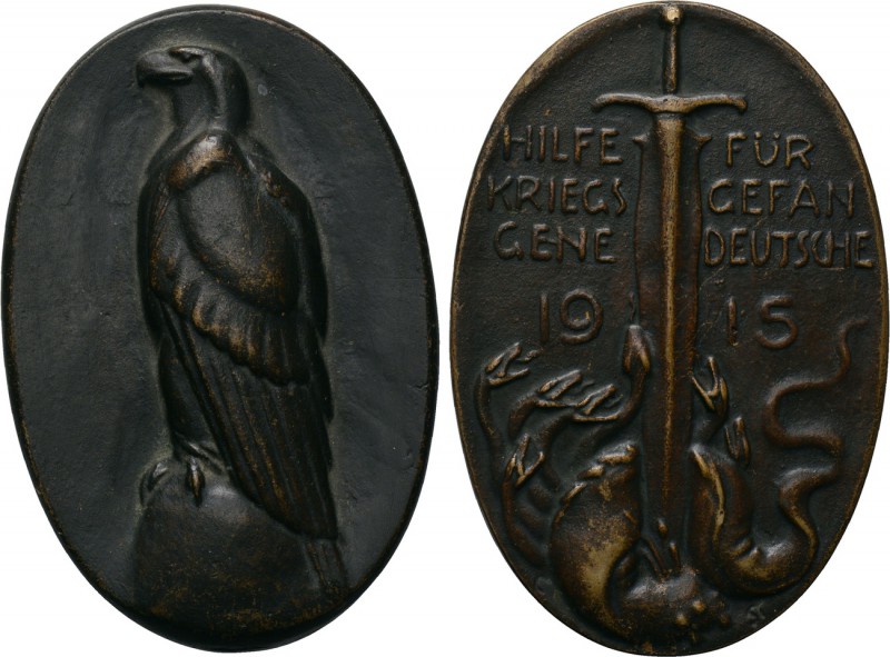 GERMANY. Medal (1915). For Donations made to the Prussian National Association o...