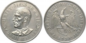 GERMANY. Third Reich. Adolf Hitler (1889-1945). Medal (1933). By O. Glöckler. Commemorating Hitler's Rise to Power. 

Obv: Unser die Zukunft / Adolf...