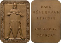 GERMANY. Prize Medal (1935). 

Obv: INTERNAT OSTEUROP POSTWERTZEICHENAUSSTELLUNG KÖNIGSBERG PR / OSTROPA 1935. 
Soldier standing slightly left, res...
