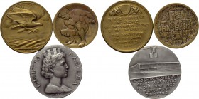 3 medals of Hans Frei. 

Obv: .
Rev: .

. 

Condition: See picture.

Weight: g.
 Diameter: mm.