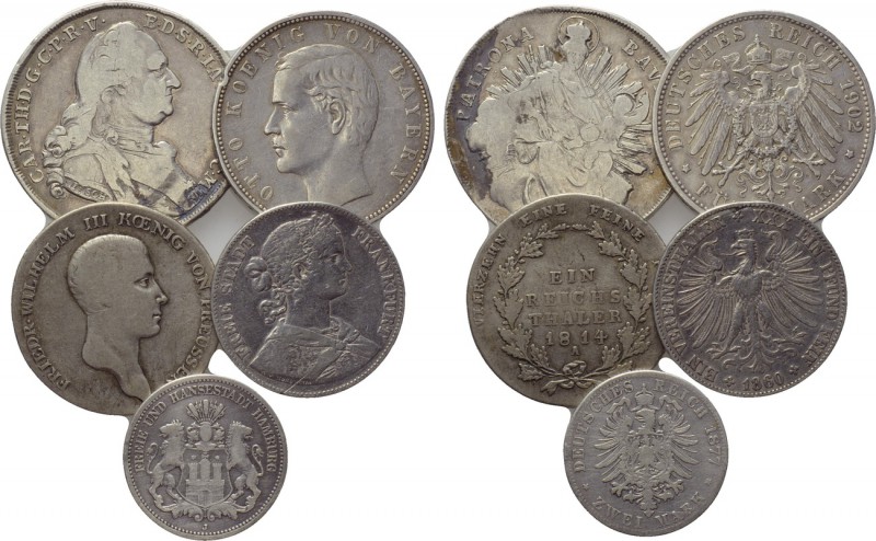 5 German coins. 

Obv: .
Rev: .

. 

Condition: See picture.

Weight: g...
