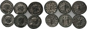 6 antoniniani. 

Obv: .
Rev: .

. 

Condition: See picture.

Weight: g.
 Diameter: mm.
