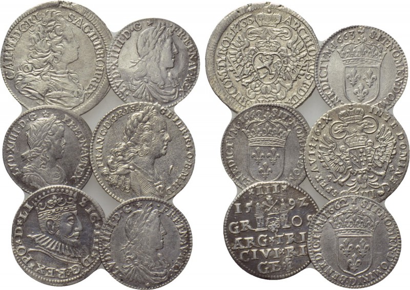 6 modern coins. 

Obv: .
Rev: .

. 

Condition: See picture.

Weight: g...