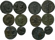 6 Roman provincial coins. 

Obv: .
Rev: .

. 

Condition: See picture.

Weight: g.
 Diameter: mm.