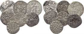 7 medieval coins. 

Obv: .
Rev: .

. 

Condition: .

Weight: g.
 Diameter: mm.