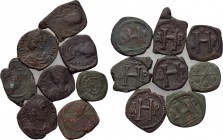 8 Byzantine and Ottoman coins. 

Obv: .
Rev: .

. 

Condition: See picture.

Weight: g.
 Diameter: mm.