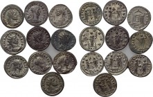 10 antoniniani . 

Obv: .
Rev: .

. 

Condition: See picture.

Weight: g.
 Diameter: mm.