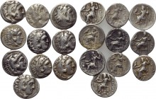 10 coins of the Macedonian kings. 

Obv: .
Rev: .

. 

Condition: See picture.

Weight: g.
 Diameter: mm.