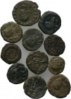 10 late Roman minimi. 

Obv: .
Rev: .

. 

Condition: See picture.

Weight: g.
 Diameter: mm.