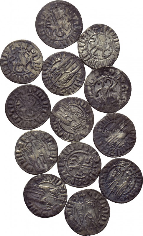 13 coins of Cilician Armenia. 

Obv: .
Rev: .

. 

Condition: See picture...