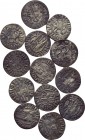 13 coins of Cilician Armenia. 

Obv: .
Rev: .

. 

Condition: See picture.

Weight: g.
 Diameter: mm.