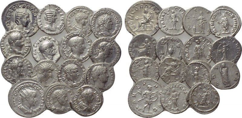 15 denari and antoniniani. 

Obv: .
Rev: .

. 

Condition: See picture.
...