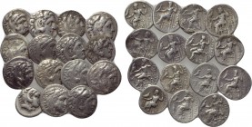 15 drachms of the Macedonian kings. 

Obv: .
Rev: .

. 

Condition: See picture.

Weight: g.
 Diameter: mm.