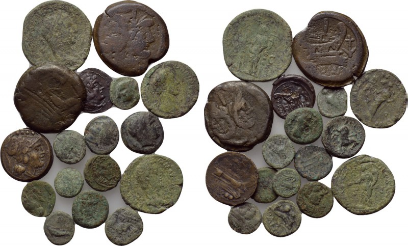 16 ancient coins. 

Obv: .
Rev: .

. 

Condition: See picture.

Weight:...