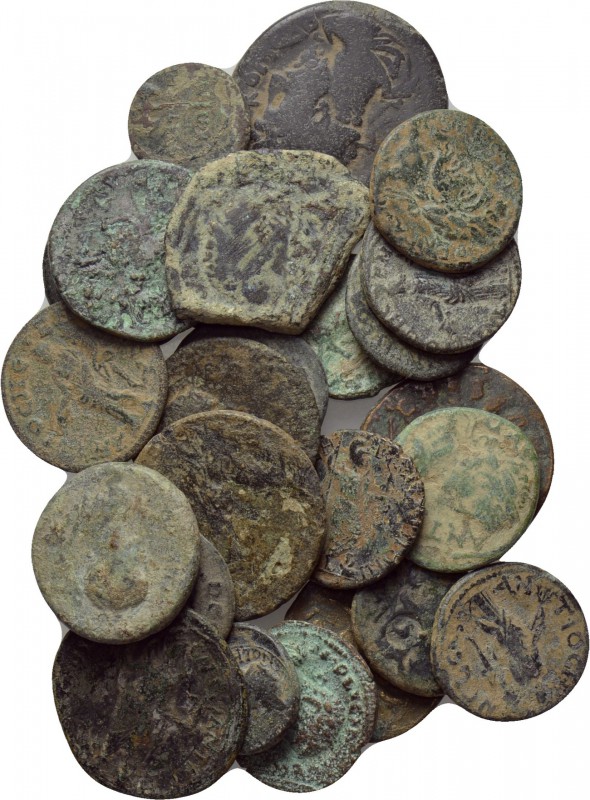 25 Roman provincial coins. 

Obv: .
Rev: .

. 

Condition: See picture.
...