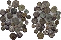 35 Greek coins. 

Obv: .
Rev: .

. 

Condition: See picture.

Weight: g.
 Diameter: mm.