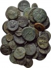 40 Greek coins. 

Obv: .
Rev: .

. 

Condition: .

Weight: g.
 Diameter: mm.