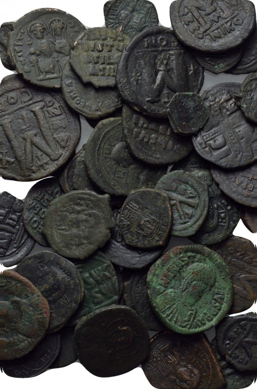 50 Byzantine coins. 

Obv: .
Rev: .

. 

Condition: See picture.

Weigh...