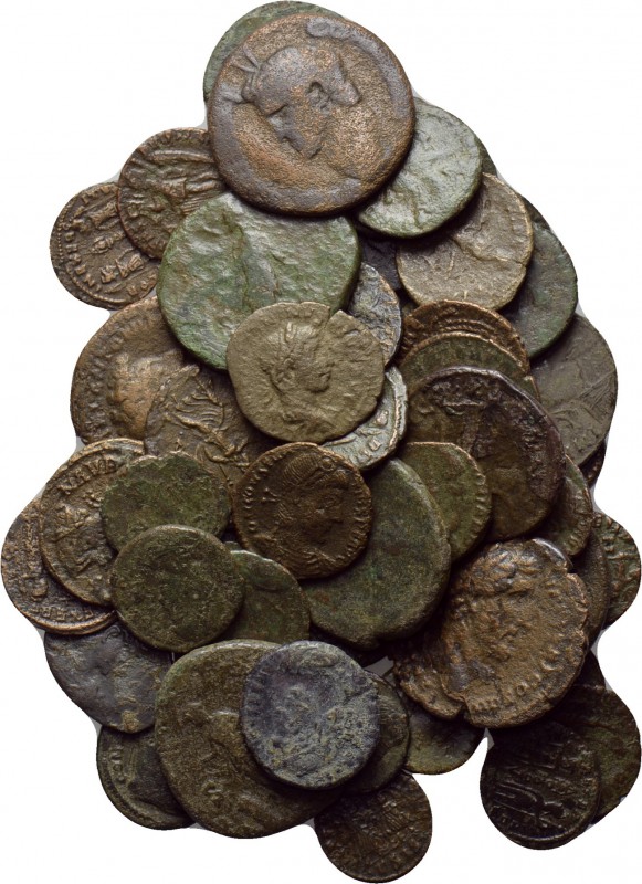 60 ancient coins. 

Obv: .
Rev: .

. 

Condition: See picture.

Weight:...