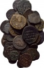 62 mostly Byzantine coins. 

Obv: .
Rev: .

. 

Condition: See picture.

Weight: g.
 Diameter: mm.