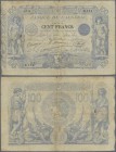 Algeria: Banque de l'Algérie 100 Francs 1911, P.74, , highly are and very early type of the banknotes from Algeria with some small border tears, rusty...
