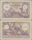 Algeria: 500 Francs 1944, P.95, some folds and tiny pinholes at left, condition: F+/VF
 [plus 19 % VAT]