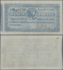 Argentina: Banco Parana 1/2 Real 1868, P.S1811a, small tear at center, some folds. Condition: F+
 [plus 19 % VAT]