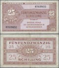 Austria: 25 Schilling AMB 1944, P.108a, lightly toned paper and tiny margin split. Condition: F+. Rare!
 [plus 19 % VAT]