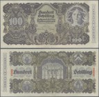 Austria: 100 Schilling 1945 ZWEITE AUSGABE, P.119a, stronger vertical fold at center and some minor spots. Condition: XF. Very Rare!
 [plus 19 % VAT]