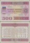 Azerbaijan: 500 Manat 1993 State Loan Bonds, P.13B, lightly toned paper, vertically folded and some other minor creases. Condition: VF
 [plus 19 % VA...