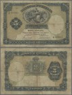 Azores: Banco de Portugal with Overprint ”MOEDA INSULANA” on PORTUGAL #83, 5 Mil Reis 1905, P.9, toned paper, some small border tears and tiny holes a...