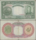 Bahamas: 4 Shillings L.1936, P.9e, very nice with small margin split and some small spots. Condition: VF
 [plus 19 % VAT]