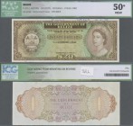 Belize: Government of Belize 20 Dollars ND(1975) SPECIMEN, P.37s, printers annotations at upper margin glue marks from mounting on reverse, ICG graded...