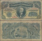 Brazil: Caixa de Conversão 100 Mil Reis 1906, P.97, very rare and seldom offered banknote, still nice without larger damages, small margin split, tone...
