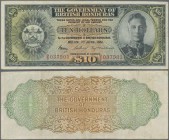 British Honduras: The Government of British Honduras 10 Dollars June 1st 1951, P.27c, one of the key notes of this series, still nice with crisp paper...