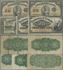 Canada: Dominion of Canada, set with 5 Banknotes 25 Cents 1870, 1900 with signatures Courtney and Boville and 1923 with signatures McCavour & Saunders...