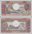 Central African Republic: Banque des États de l'Afrique Centrale - République Centrafricaine 500 Francs ND(1974), P.1, perfect UNC condition with with...